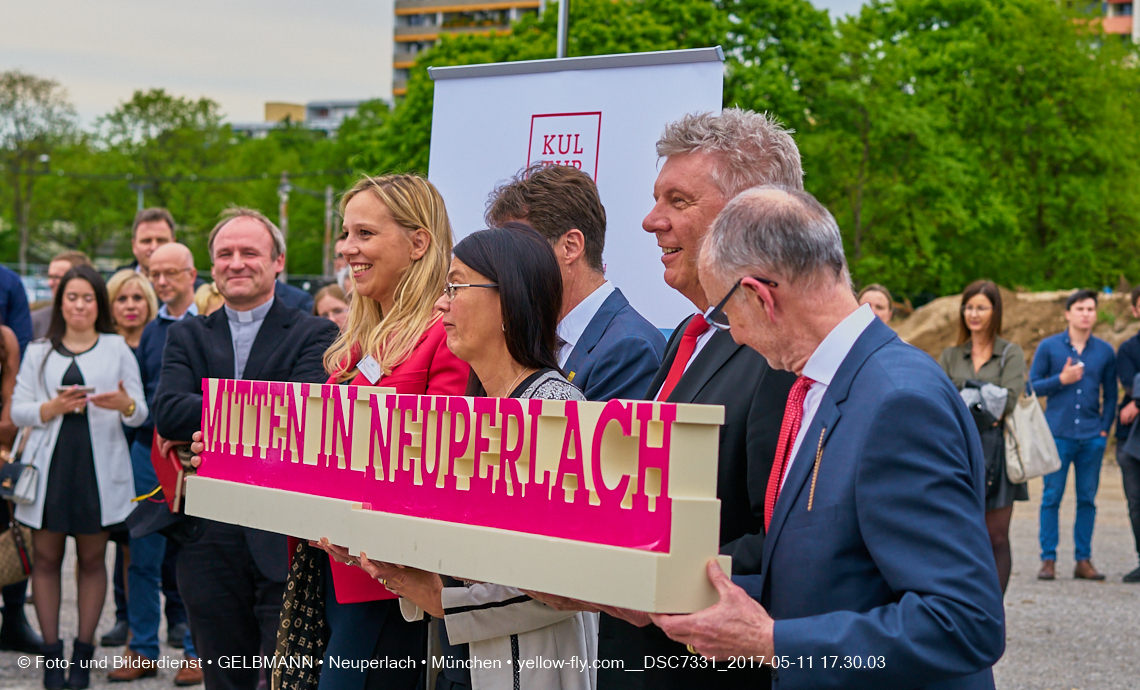 11. Mai 2017 - Grundsteinlegung für die LOGE und dem Kulturquadrat in Neuperlach